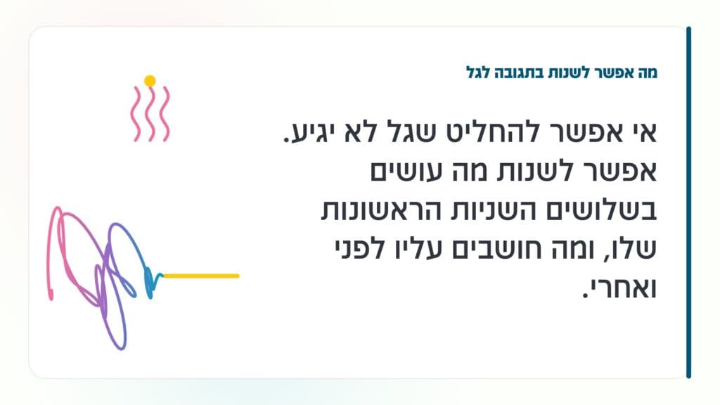 גלי חום בגיל המעבר מה אפשר לשנות בתגובה לגל: אי אפשר להחליט שגל לא יגיע. אפשר לשנות מה עושים בשלושים השניות הראשונות שלו, ומה חושבים עליו לפני ואחרי. · גליה גביש